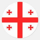 ジョージア州旗のシール ラウンドシール (正面)