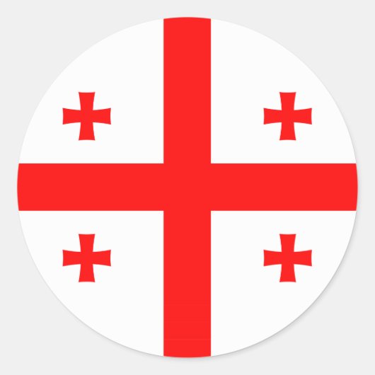 ジョージア州旗のシール ラウンドシール (正面)