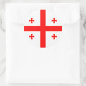 ジョージア州旗のシール ラウンドシール (バッグ)