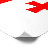 ジョージア州旗を使ったキャンバス印刷 ポスター (角)