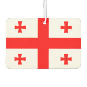 ジョージア州旗を持つカーエアーフレッシュ カーエアーフレッシュナー (裏面)