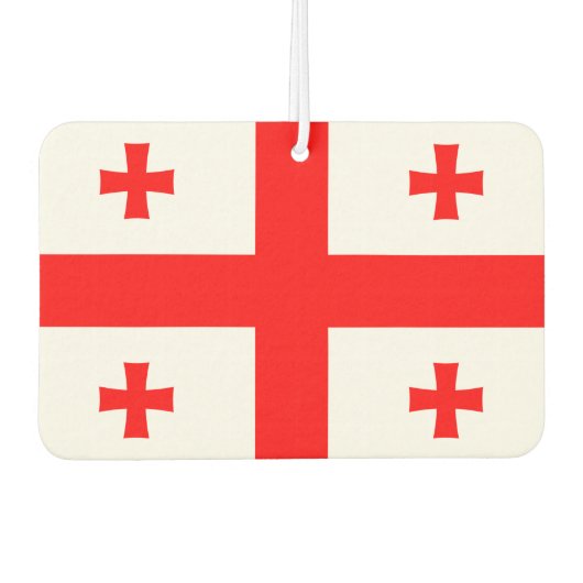 ジョージア州旗を持つカーエアーフレッシュ カーエアーフレッシュナー (正面)