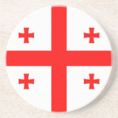 ジョージア州旗を持つコースター コースター (正面)