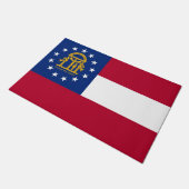 ジョージア州旗を持つドア州 ドアマット (アングル)