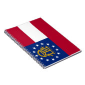 ジョージア州旗を持つノート州 ノートブック (右側)