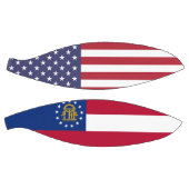 ジョージア州旗を持つフルサイズバスケットボール バスケットボール (パネル)