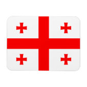 ジョージア州旗を持つフレキシブルなフォトマグネット マグネット (横)