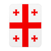 ジョージア州旗を持つフレキシブルなフォトマグネット マグネット (縦)