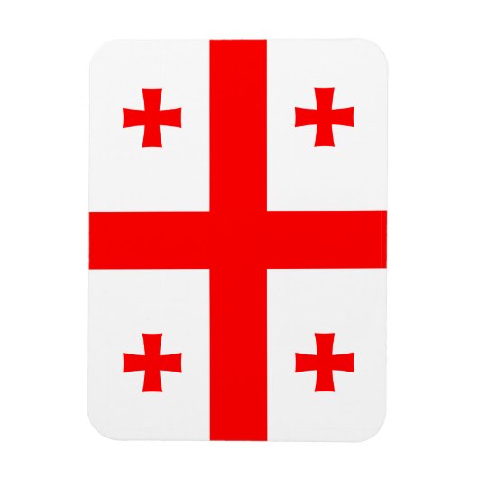 ジョージア州旗を持つフレキシブルなフォトマグネット マグネット (縦)