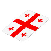 ジョージア州旗を持つフレキシブルなフォトマグネット マグネット (左側)