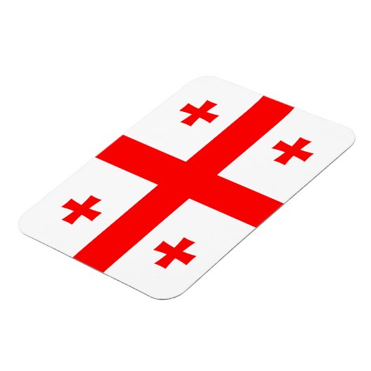 ジョージア州旗を持つフレキシブルなフォトマグネット マグネット (左側)