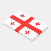 ジョージア州旗を持つメモ ポストイット (アングル)