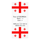 ジョージア州旗を持つラックカード ラックカード (正面)