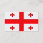 ジョージア州旗を持つ名刺 名刺 (裏面)
