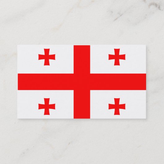 ジョージア州旗を持つ名刺 名刺 (裏面)