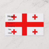 ジョージア州旗を持つ名刺 名刺 (正面)