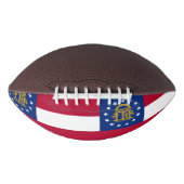 ジョージア州旗を持つ愛国的なアメリカンフットボール アメリカンフットボール (正面)