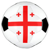 ジョージア州旗を持つ愛国的なサッカーボール サッカーボール (回転)