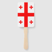 ジョージア州旗を持つ愛国的なハンドファンのセット ハンドファン (裏面)