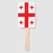 ジョージア州旗を持つ愛国的なハンドファンのセット ハンドファン (正面)