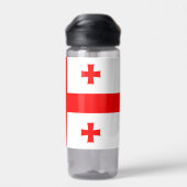 ジョージア州旗を掲げたウォーターボトル ウォーターボトル (背面)