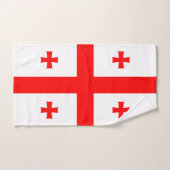 ジョージア州旗を掲げたハンドタオル ハンドタオル (ハンドタオル)