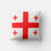 ジョージア州旗を掲げたモージョピロー クッション (正面)