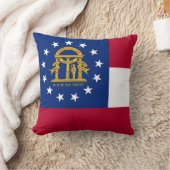 ジョージア州旗アメリカのモジョ枕 クッション (ブランケット)