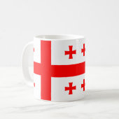 ジョージア州旗セラミックマグカップ コーヒーマグカップ (正面左)