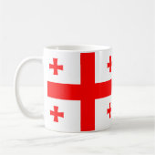ジョージア州旗セラミックマグカップ コーヒーマグカップ (左)