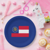 ジョージア州旗デザインデコール ペーパープレート (パーティー)