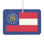 ジョージア州旗デザイン カーエアーフレッシュナー (裏面)