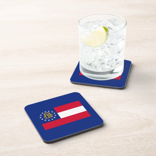 ジョージア州旗デザイン コースター (右側)