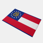 ジョージア州旗デザイン ドアマット (アングル)