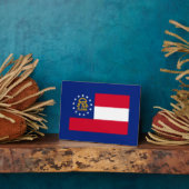 ジョージア州旗デザイン フォトプラーク (側面)