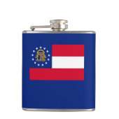 ジョージア州旗デザイン フラスク (正面)