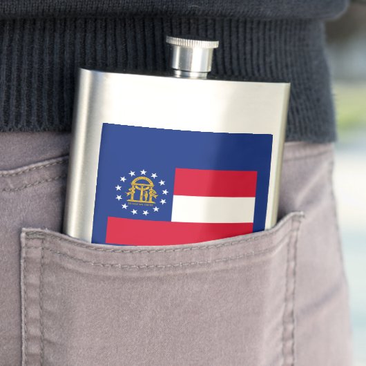 ジョージア州旗デザイン フラスク (インサイチュ)