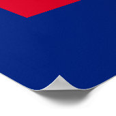 ジョージア州旗デザイン ポスター (角)