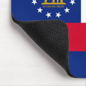 ジョージア州旗デザイン マウスパッド (コーナー)