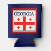 ジョージア州旗デザイン 缶クーラー (正面)