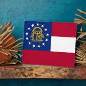 ジョージア州旗プラーク フォトプラーク (側面)