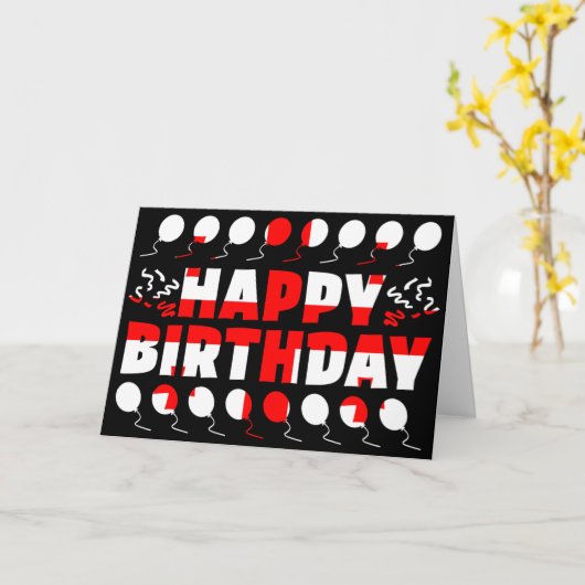 ジョージア州旗愛国誕生日 カード (黄色い花)