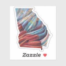 ジョージア州旗絵を描のステッカー