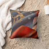 ジョージア州旗絵を描の装飾用クッション クッション (ブランケット)