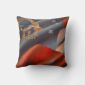 ジョージア州旗絵を描の装飾用クッション クッション (裏面)