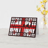 ジョージア州旗誕生日カード カード (黄色い花)