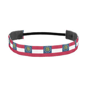 ジョージア州旗 アスレチックヘッドバンド