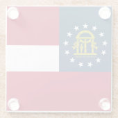 ジョージア州旗 ガラスコースター (裏面)