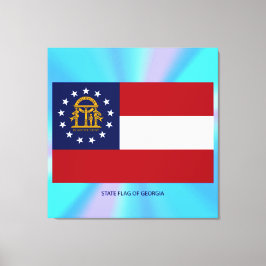 ジョージア州旗 キャンバスプリント