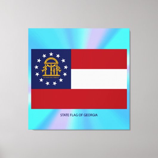 ジョージア州旗 キャンバスプリント (正面)